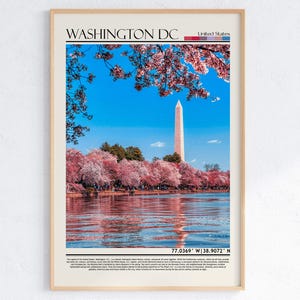 Washington Dc-posterafdruk, Washington Dc-muurkunst, Washington Dc-foto, Washington Dc-foto, Washington DC/VS