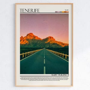 Teneriffa Wandkunst, Teneriffa Poster Druck, Teneriffa Druck, Teneriffa Foto, Teneriffa Reisegeschenk, Teneriffa Poster, Spanien / Europa