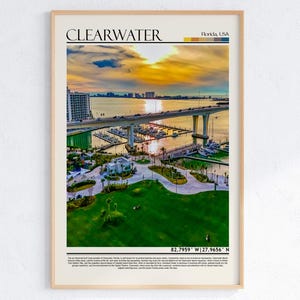Arte mural de agua clara, impresión de agua clara, póster de agua clara, impresión de póster de agua clara, Florida, EE. UU.