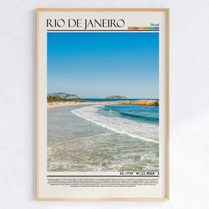Rio de janeien Druck, Rio de janeien Poster, Rio de janeien Wandkunst, Rio de janeien Reise, Rio de janeien Kunstwerk, Brasilien