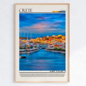 Crete Print, Crete Poster Print, Crete Reiseplakat, Crete Wandkunst, Crete Kunstdruck, Crete /Griechenland