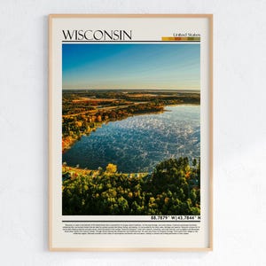 Impresión artística de Wisconsin / Fotografía de paisajes de Wisconsin / Decoración de pared de naturaleza de Wisconsin / Arte mural de Wisconsin
