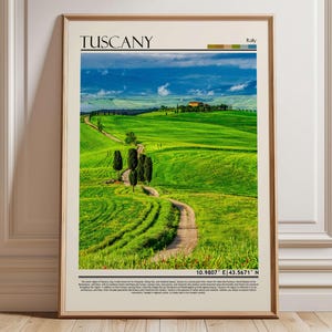 Tuscany Travel Poster, Tuscany Wall Art ,Tuscany Poster Print, Tuscany Print, Tuscany Décor, Tuscany/Italy