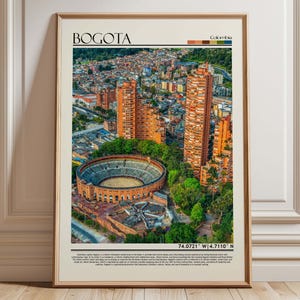 Bogotá Colombia Cityscape Art | Bogotá Print | Torres del Parque Poster | South America Travel