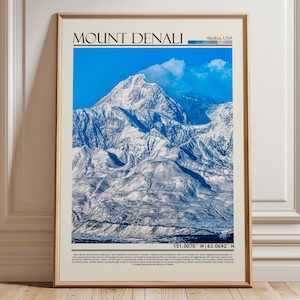 Denali Wall Art Print, Denali Poster, Denali Photo, Alaska, USA, United States, North America, Digital or Printed