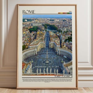 Rom Wand Kunst, Rom Foto, Rom Kunstwerk, Rom Reisegeschenk, Rom Poster Druck, Rom /Italien