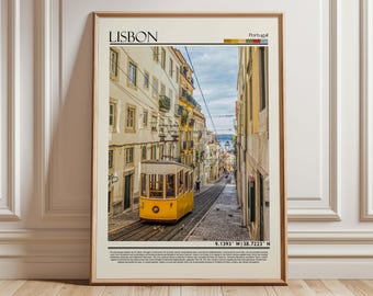 Lissabon Wall Art, Lissabon Poster, Lissabon Kunstwerk, Lissabon Druck, Lissabon Plakat, Lissabon Kunstdruck, Lissabon/Portugal