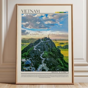 Stampa poster del Vietnam, stampa del Vietnam, foto del Vietnam, arte murale del Vietnam, poster del Vietnam, Vietnam/Asia