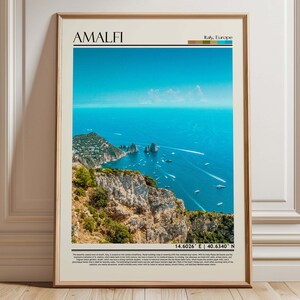 Amalfi Wall Art Print , Amalfi  Photo ,Amalfi Travel Poster , Amalfi Décor, Italy  Artwork