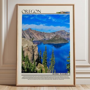 Oregon Wall Art, Oregon Poster, Oregon Poster Print, Oregon Poster Print, Oregon/USA