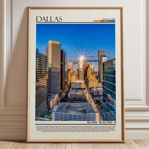 Dallas Texas Wall Art| Dallas  Print| Downtown Dallas Photography|  Texas Home  Decor| Texas Travel Gift