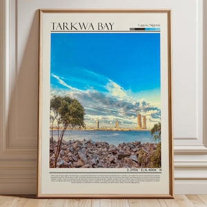 Tarkwa Bay Nigeria Wall Art Poster| Lagos Nigeria Travel Print | Nigeria Gift Artwork| Africa Wall Hanging Home Decor