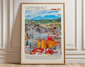Guanajuato Mexico Colorful  Art Print| Guanajuato Colonial Town Photography| Guanajuato Home Decor