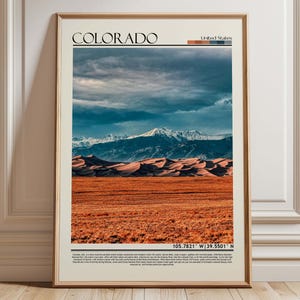 Colorado Wall Art, Colorado Photo, Colorado Travel Poster, Colorado Map, Colorado  Colorado Travel Poster, Colorado Poster, Colorado/USA