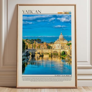 Impression du Vatican, affiche du Vatican, art mural du Vatican, voyage au Vatican, oeuvre d&#39;art du Vatican, photo du Vatican, Rome/Italie