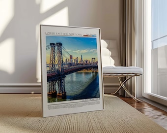 Lower East Side New York Wall Art Print | Lower East Side New York