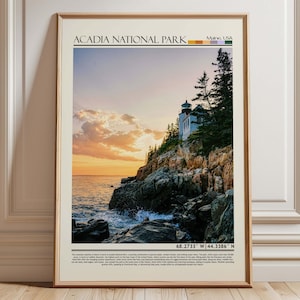 Acadia National Park Poster,  Acadia National Park Poster Print, Acadia National Park Photo, Maine/USA