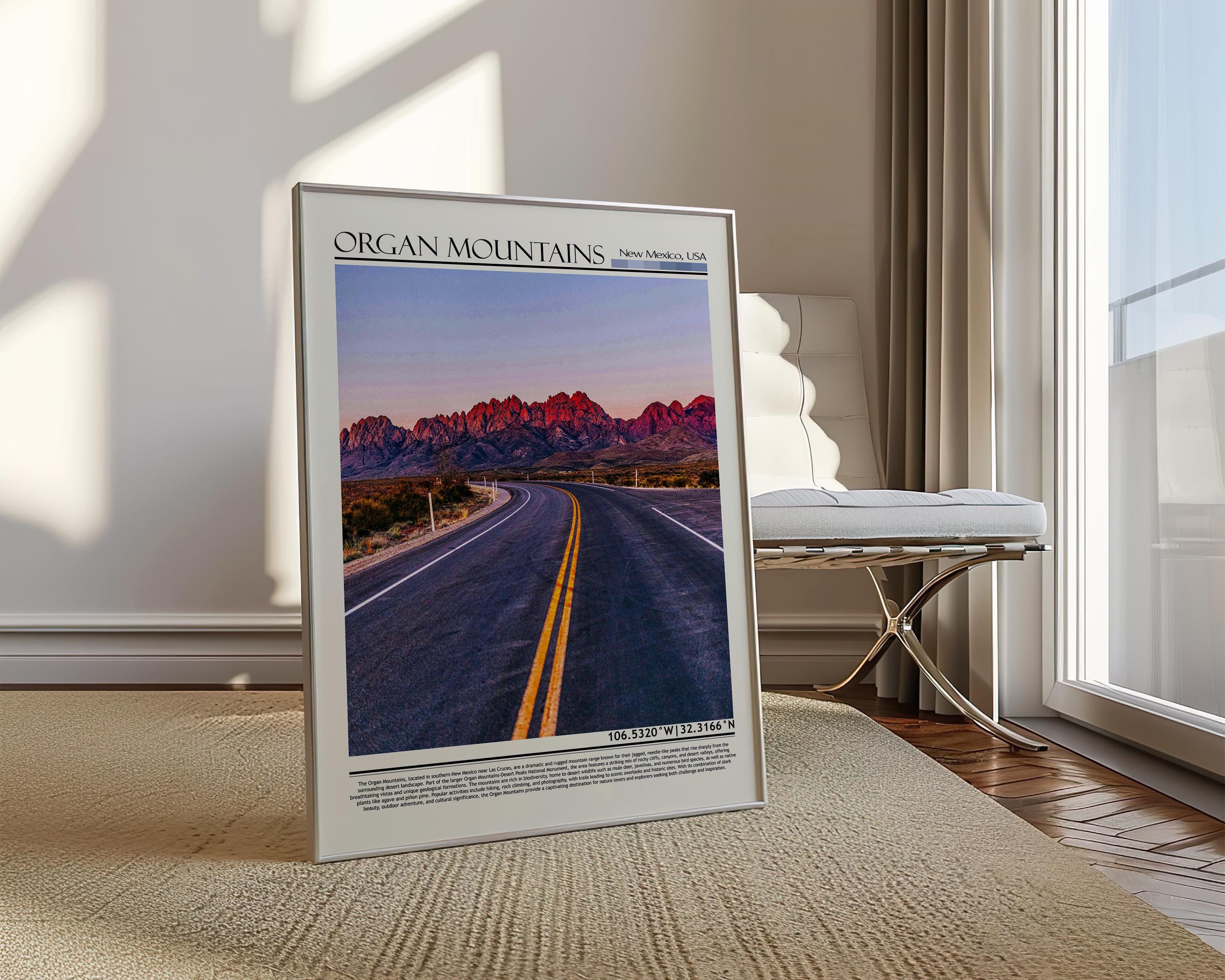 Organ Mountains Poster | Las Cruces New Mexico Art Print - Etsy