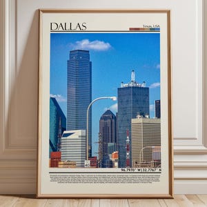 Dallas Texas Wall Art Print| Dallas Photography| Dallas Home Decor| Texas Home & Office Art