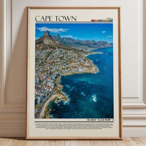 Cape Town Poster Print, Cape Town  Wall Art,  Cape Town Décor, Cape Town Poster, South Africa/Africa