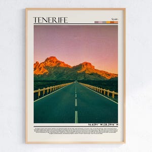 Teneriffa Wandkunst, Teneriffa Poster Druck, Teneriffa Druck, Teneriffa Foto, Teneriffa Reisegeschenk, Teneriffa Poster, Spanien / Europa
