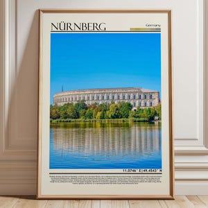 Nürnberg Germany Wall Art Print |  Nürnberg Travel Print Poster| Germany Gift Art| Europe Wall Hanging Home Decor