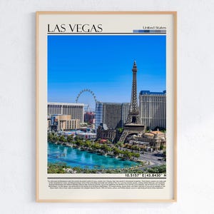 Las Vegas Wall  Art | Las Vegas Poster | Nevada Travel Print | Nevada Home  Decor | USA