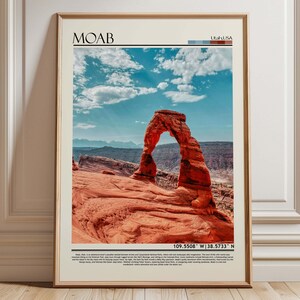 Moab  Poster Print, Moab  Wall Art, Moab  Travel Gift, Moab  Poster, Moab Photo, Moab  Artwork, Utah/USA