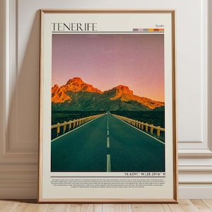 Teneriffa Wandkunst, Teneriffa Poster Druck, Teneriffa Druck, Teneriffa Foto, Teneriffa Reisegeschenk, Teneriffa Poster, Spanien / Europa