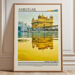 Amritsar Wall Art, Amritsar Print, Amritsar Poster, Amritsar Travel Poster, Amritsar Print, Amritsar Travel Photo, Amritsar/ India