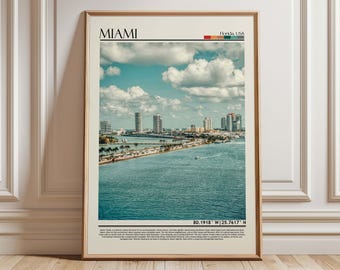 Miami Wall Art ,Miami Poster Print, Miami Print, Miami Art, Miami Photo, Florida/USA