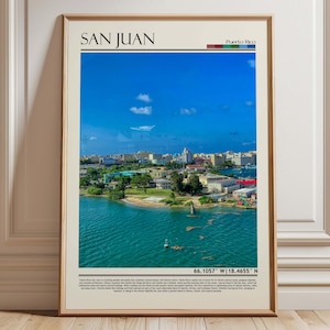 San Juan Puerto Rico Wall Art | San Juan Poster | San Juan Print| Caribbean Travel Print | San Juan Island Decor