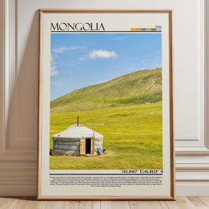 Mongolia Wall Art , Mongolia Poster, Mongolia Poster Print , Mongolia Art, Mongolia Photo, Mongolia Artwork, Mongolia/Asia