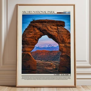 Arches National Park Wall Art, Arches National Park Poster Print, Arches National Park Photo, Arches National Park Décor, Utah /USA