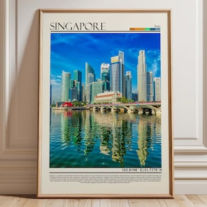 Singapore Wall Art, Singapore Poster Print, Singapore Photo, Singapore Poster Wall Art, Singapore Poster, Singapore /Asia
