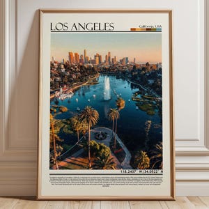 Los Angeles Print,  Los Angeles Wall Art, Los Angeles Poster, Los Angeles Art, Los Angeles Poster Print, California/USA