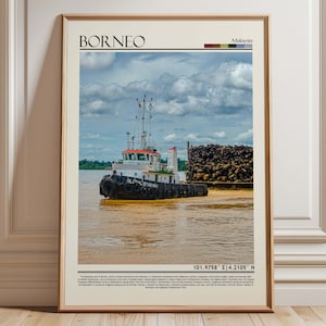 Borneo Poster Print, Borneo Wall Art, Borneo Travel Gift, Borneo  Poster , Borneo Photo, Borneo /Malaysia