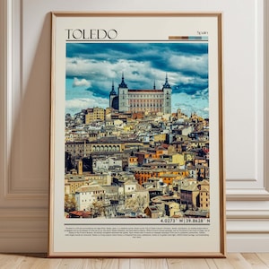 Toledo Poster Print, Toledo Wall Art, Toledo Travel Gift, Toledo Poster, Toledo Photo, Spain/Europe