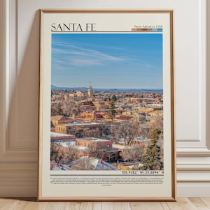 Santa Fe Poster Print, Santa Fe Wall Art, Santa Fe Photo, Santa Fe Poster, Santa Fe Décor, Santa Fe Poster, New Mexico/USA