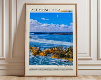 Fototapeta z jeziorem Minnetonka, Plakat z jeziorem Minnetonka, Zdjęcie jeziora Minnetonka, Fotografia jeziora Minnetonka, Jezioro Minnetonka / Minnesota