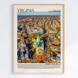Virginia Print, Virginia Wall Art, Virginia Poster, Virginia Photo, Virginia Poster Print, Virginia Art Print, USA Poster