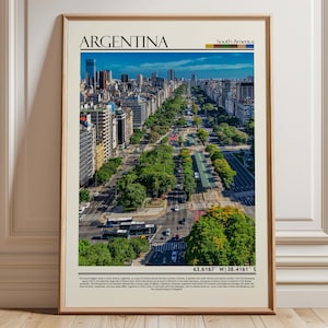 Argentina Wall Art Print , Argentina  Artwork , Argentina Travel Print, Argentina Travel Gift, Argentina/ South America