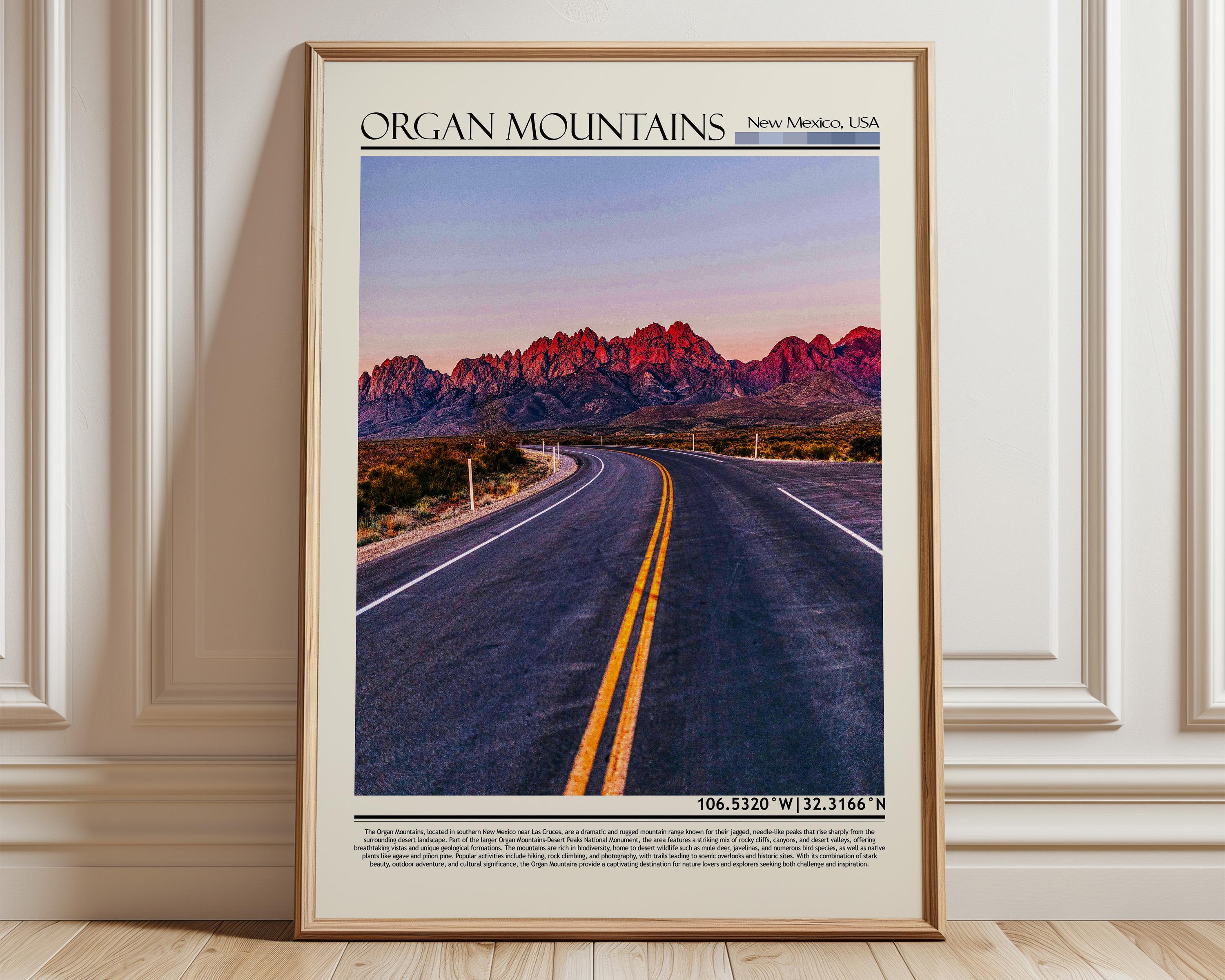 Organ Mountains Poster | Las Cruces New Mexico Art Print - Etsy