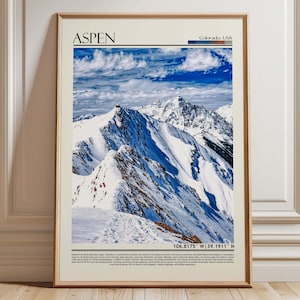 Aspen Colorado Wall Art Print, Aspen Poster Print, Aspen Art Print Photo , Aspen Artwork, Colorado Poster, Colorado/ USA
