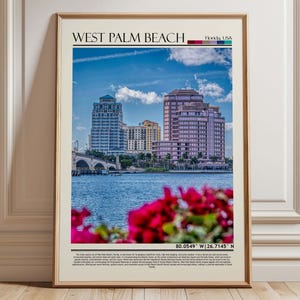 West Palm Beach Wall Art ,West Palm Beach Poster Print, West Palm Beach Print, West Palm Beach Art, West Palm Beach Photo, Florida/USA