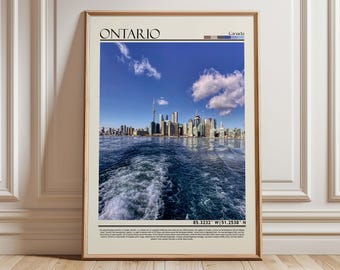 Impression de l'Ontario, affiche de l'Ontario, art mural de l'Ontario, voyages en Ontario, art de l'Ontario, photo de l'Ontario, affiche de voyage de l'Ontario, Ontario/Canada