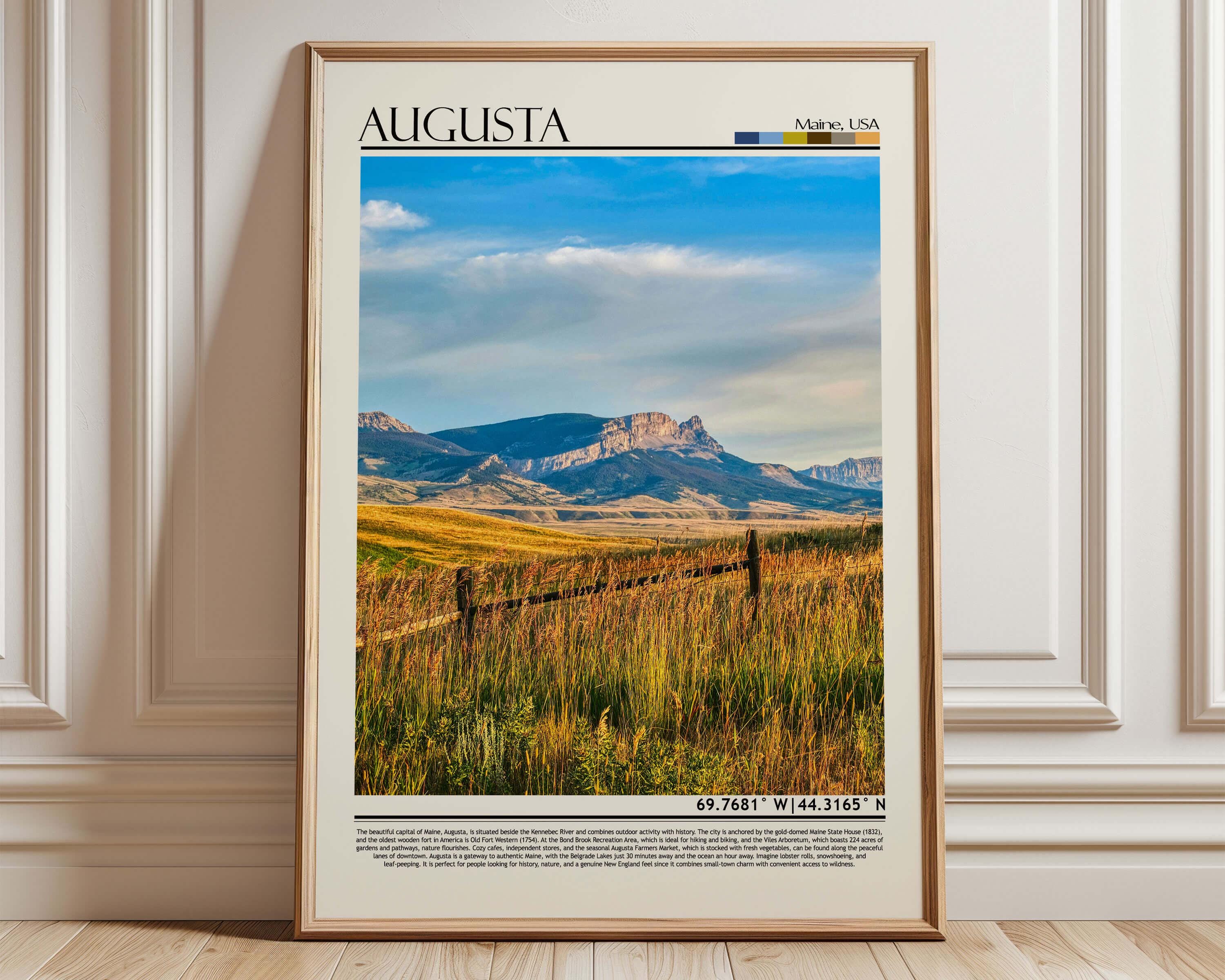 Augusta Print, Augusta Poster, Augusta Wall Art, Augusta Travel ...