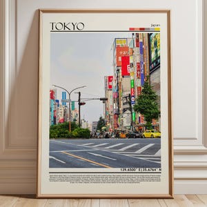 Tokyo Japan Street Art Print, Japan Cityscape Photography, Modern Japanese Urban Decor, Asia Travel Poster Gift