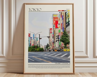 Tokyo Street Art Print: Japan Cityscape Photography, Urban Travel Poster
