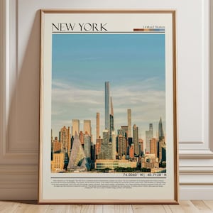 New York Print, New York Poster, New York Wall Art, New York Travel Gift, New York Photo, USA